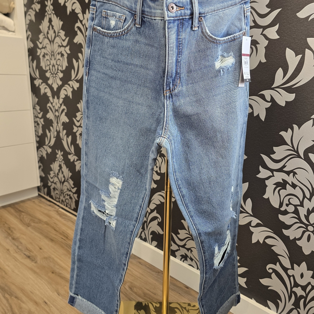 Sofia Vergara Jeans Women's Size 4 Beatrix Relaxed Boyfriend Mid Rise Jeans